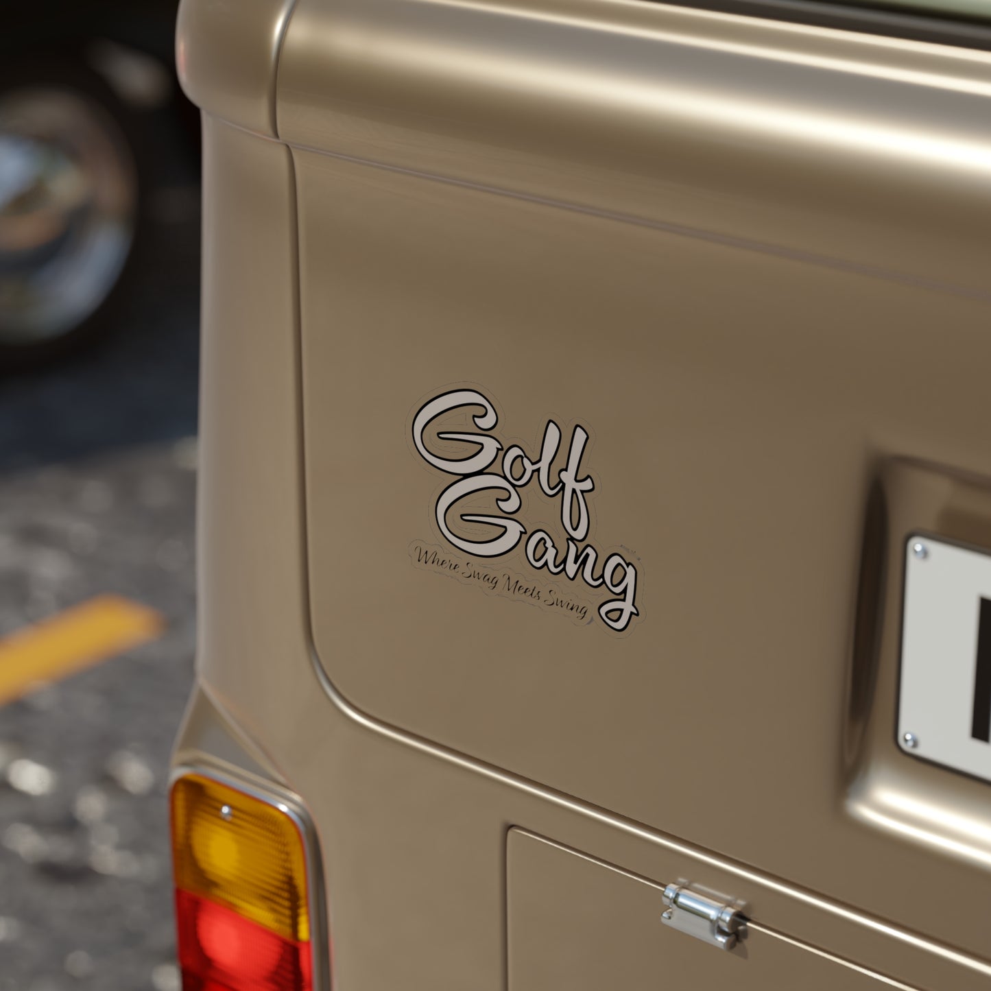 Golf Gang Transparent Outdoor Sticker, Die-Cut, 1pc